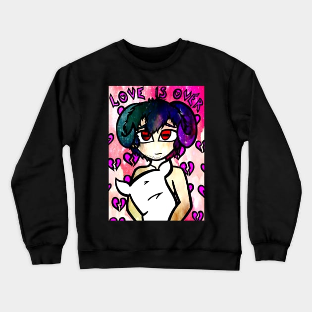 Love Is Over | Catherine Full Body Crewneck Sweatshirt by ScribbleSketchScoo